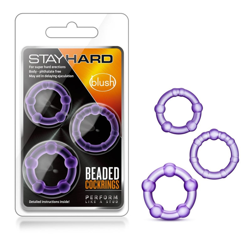 Blush Stay Hard Beaded Cock Rings - Kinkly Shop