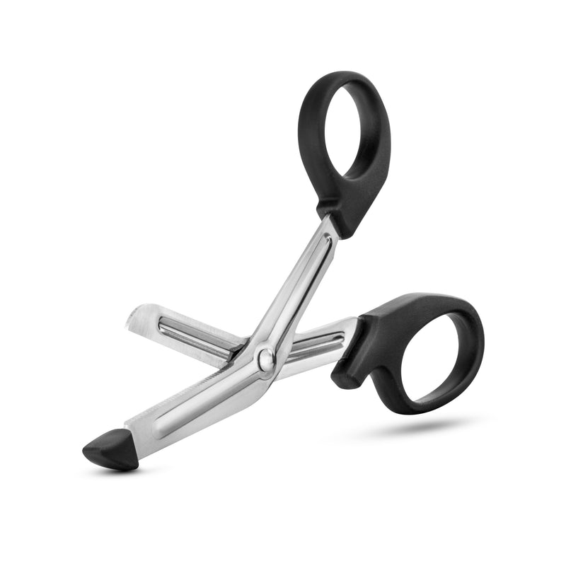 Blush Safety Shears with its blades open. | Kinkly Shop