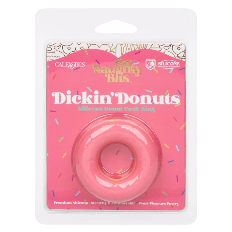 Packaging for the Naughty Bits Dickin' Donuts. It's a plastic, see-through blister pack packaging. | Kinkly Shop