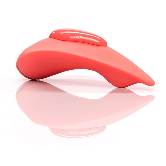 Close-up of the Clandestine Companion that shows the ergonomic curves of the vibe designed for full contact on the body during wear | Kinkly Shop