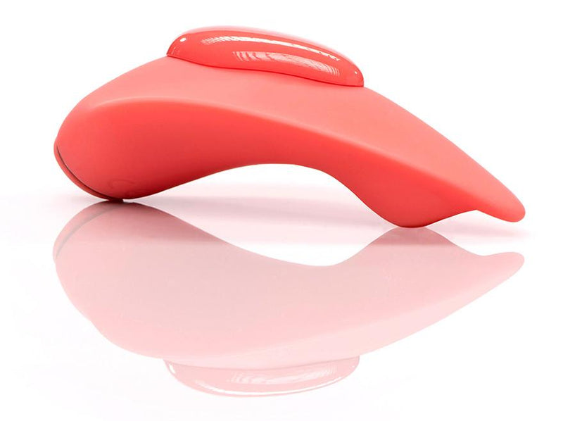 Close-up of the Clandestine Companion that shows the ergonomic curves of the vibe designed for full contact on the body during wear | Kinkly Shop