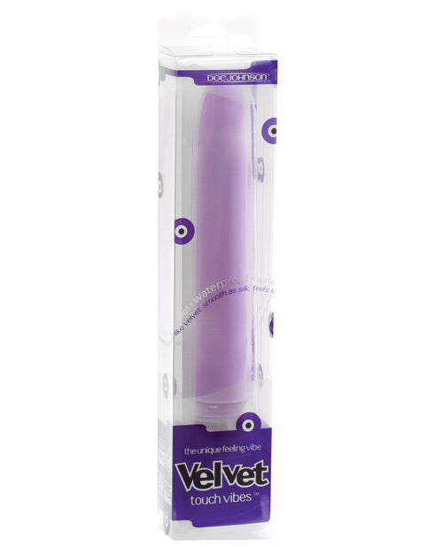 Doc Johnson Velvet Touch best first beginner vibrator in purple in packaging | Kinkly Shop
