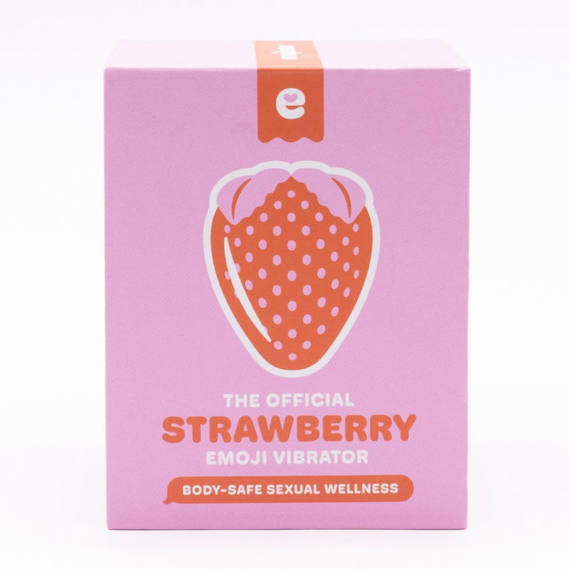 Packaging for the Emojibator Strawberry | Kinkly Shop