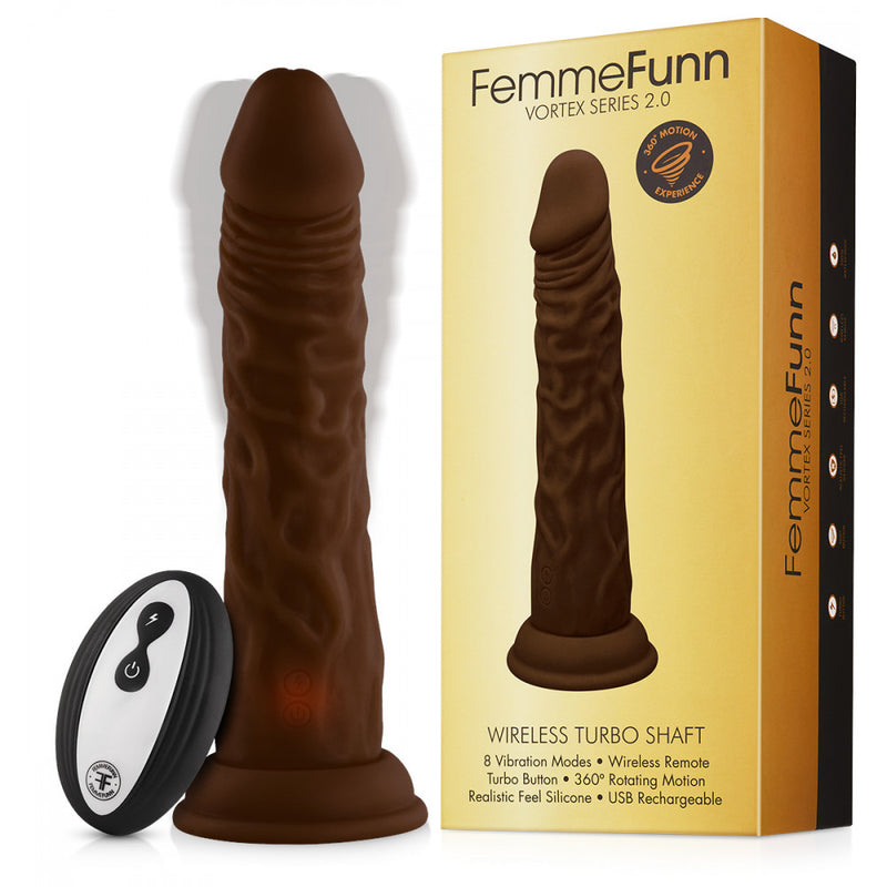 FemmeFunn Vortex Wireless Turbo Shaft next to the packaging | Kinkly Shop