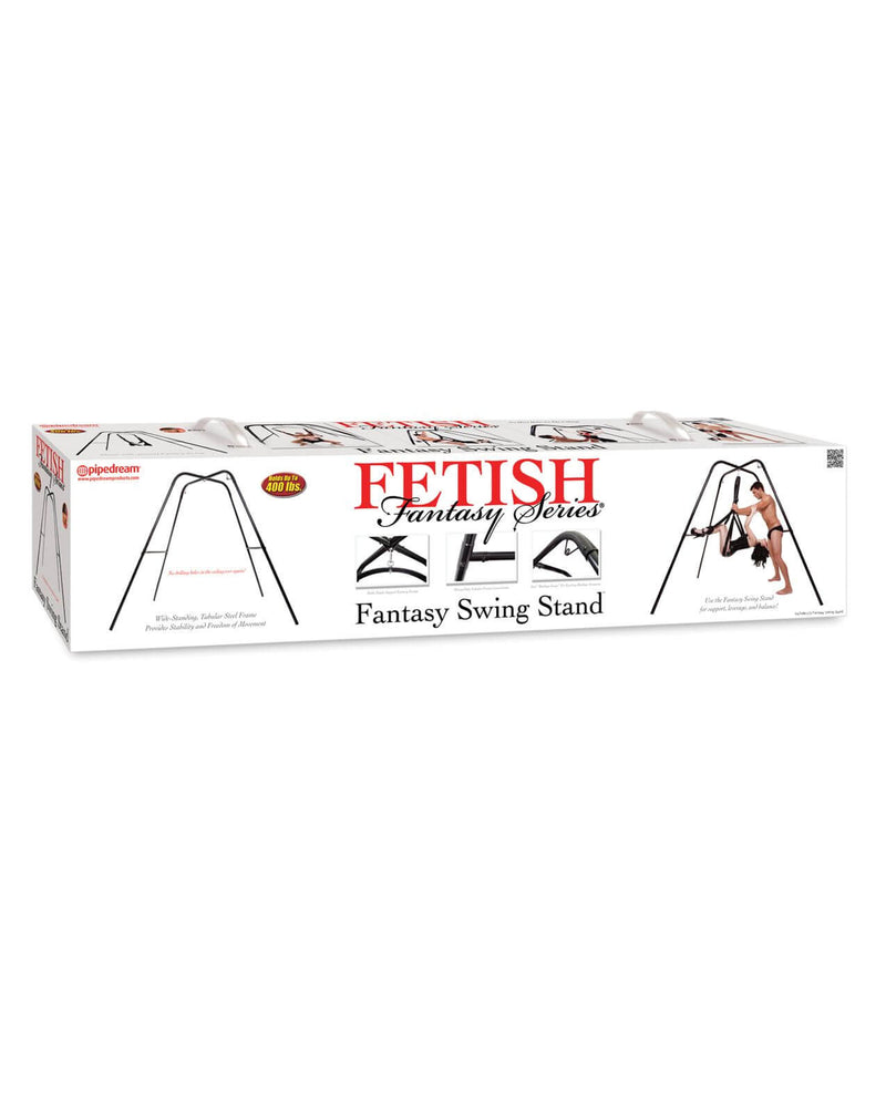 Packaging for the Fetish Fantasy Series Sex Swing Stand. It comes in a long, rectangular box. | Kinkly Shop