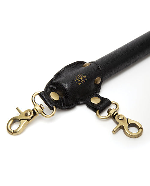 Close-up of detailing on the Fifty Shades of Grey Bound to You Spreader Bar | Kinkly Shop