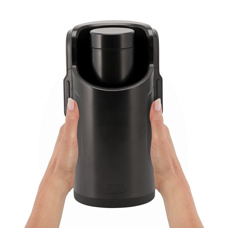 Image shows two hands holding the KIIROO KEON like it will be held during use | Kinkly Shop