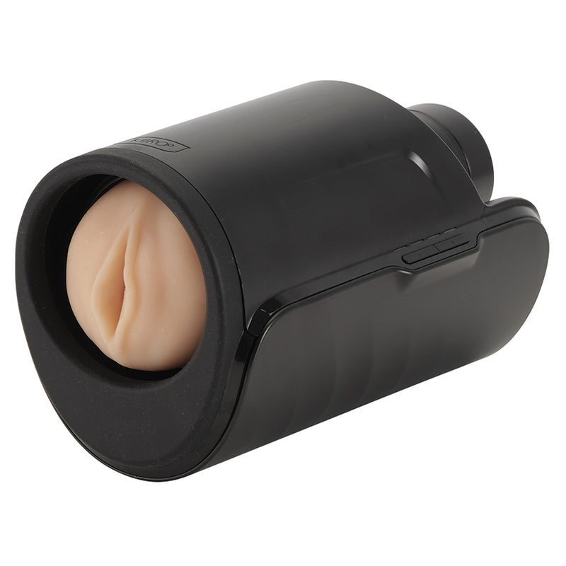 The KIIROO KEON laying flat in a way that shows the vaginal orifice | Kinkly Shop