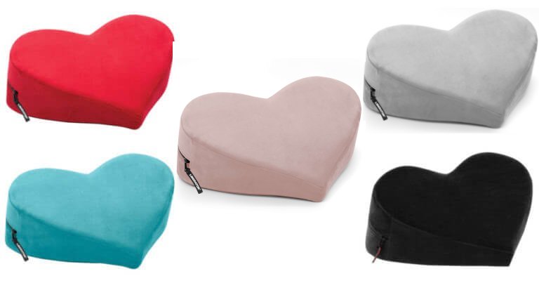 All of the various colors of the Liberator Heart Wedge shown next to one another for easy color comparisons. | Kinkly Shop