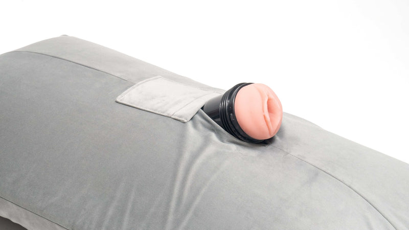 A close-up of a Fleshlight inserted into the Liberator Humphrey. | Kinkly Shop