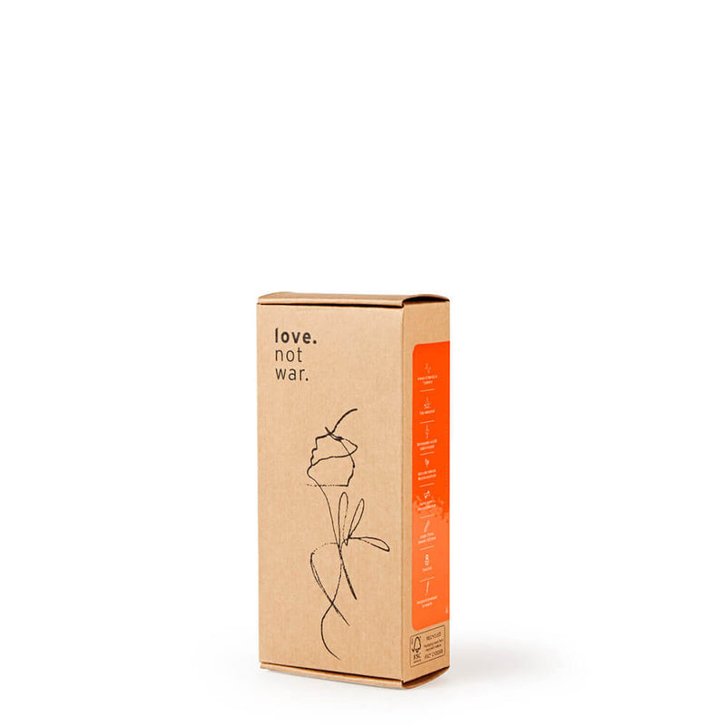 Packaging for the Love Not War Kama | Kinkly Shop