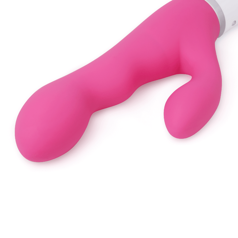 Close-up of the insertable shaft of the Lovense Nora. This showcases the bulbed design of the shaft which features a broad tip designed for g-spot stimulation. | Kinkly Shop