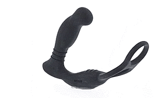 GIF displaying a 180-degree view of the Nexus Simul8 prostate massager | Kinkly Shop