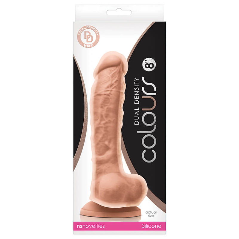 Packaging for the NS Novelties Colours Dual-Density 8" Dildo | Kinkly Shop