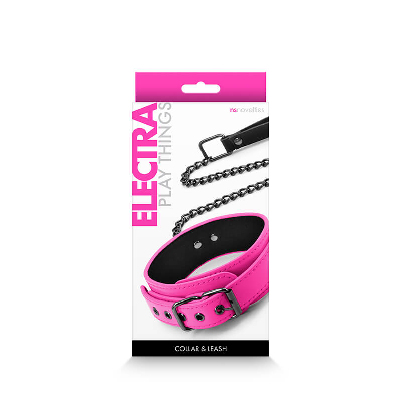 Packaging for the NS Novelties Electra Play Things Collar and Leash | Kinkly Shop