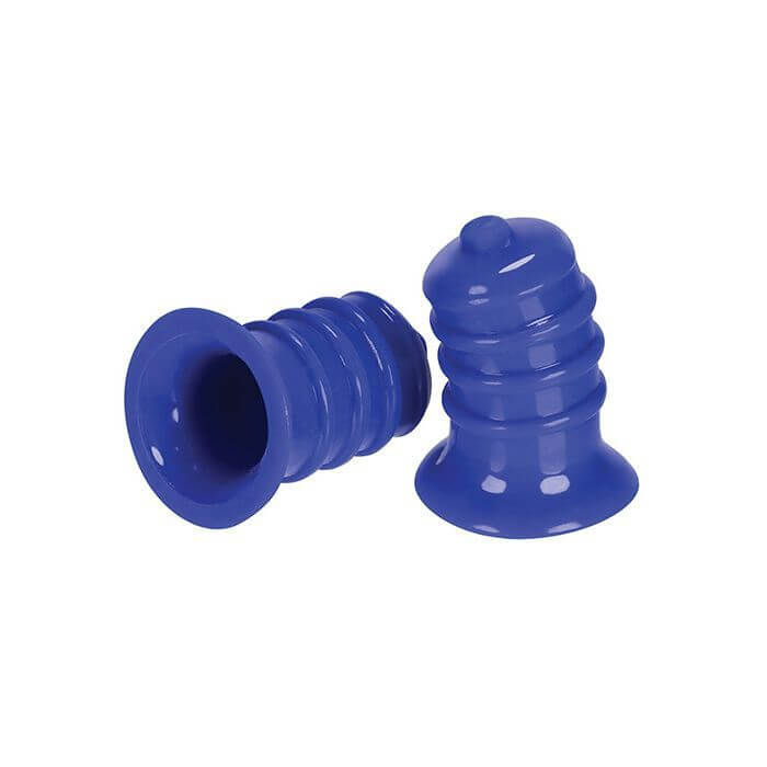 Oxballs Elong Nipsuckers in Cobalt blue against a white background | Kinkly Shop