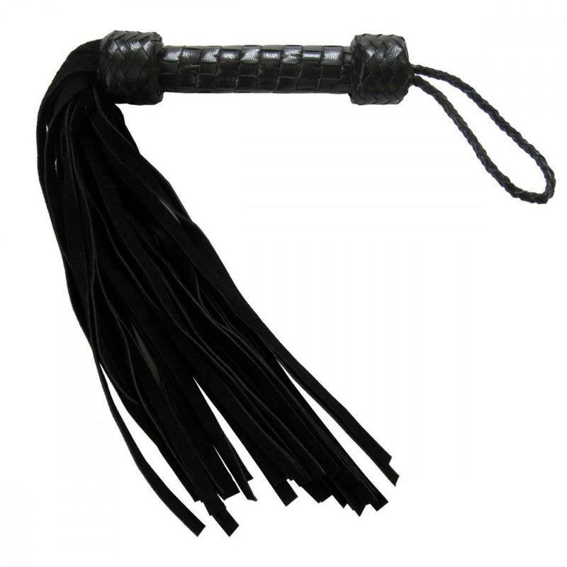 Ruff Doggie Styles Short Suede Flogger in black | Kinkly Shop