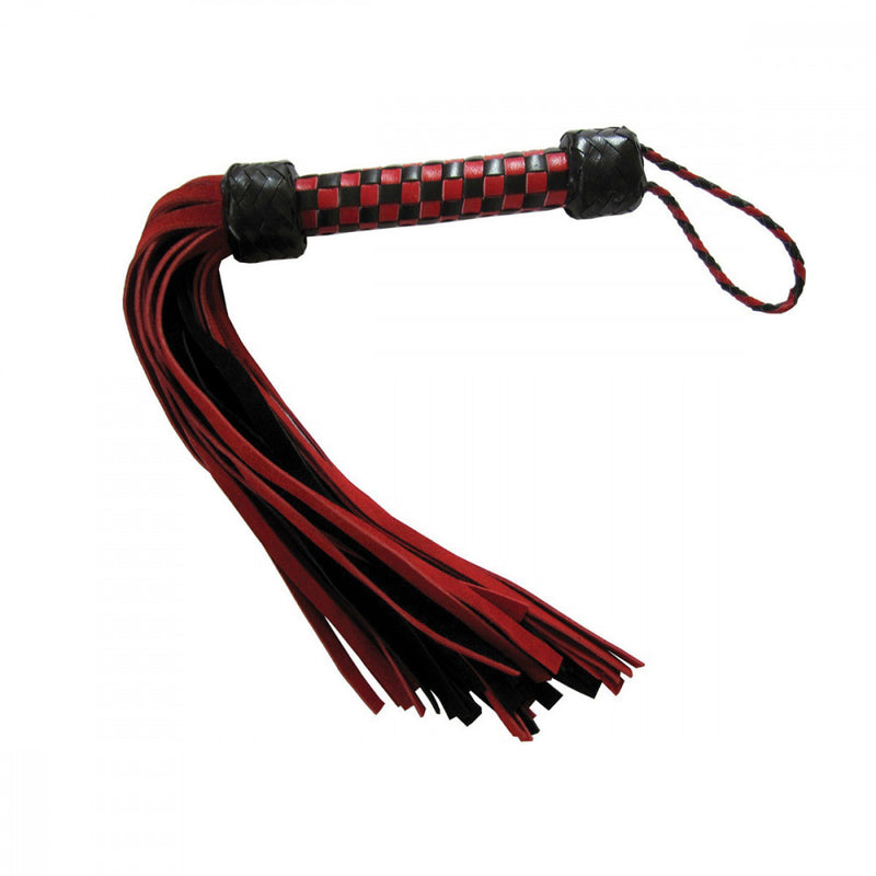 Ruff Doggie Styles Short Suede Flogger in Red | Kinkly Shop
