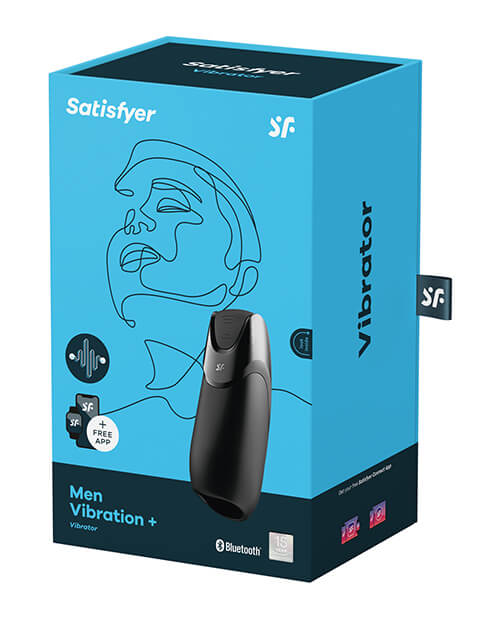 Packaging for the Satisfyer Men Vibration+ | Kinkly Shop