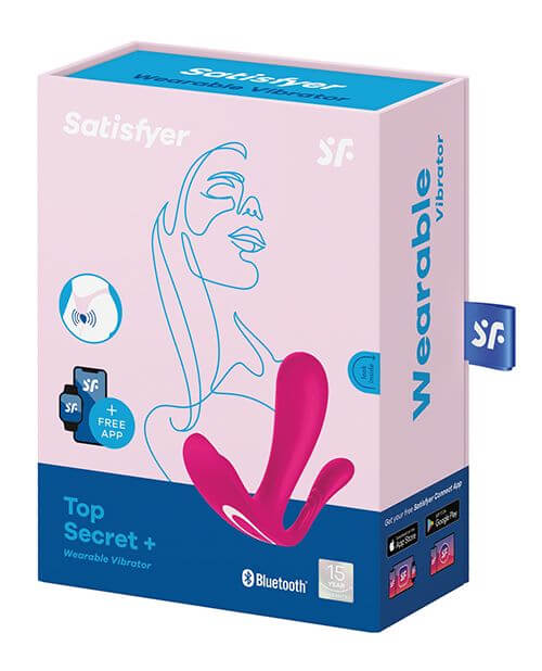 Packaging for the Satisfyer Top Secret+ | Kinkly Shop