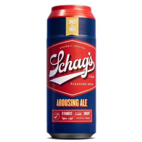 Blush Schag's Beer Stroker in Arousing Ale in front of a white background | Kinkly Shop