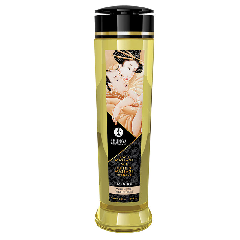 Bottle for the Shunga Erotic Massage Oil Vanilla Fetish | Kinkly Shop