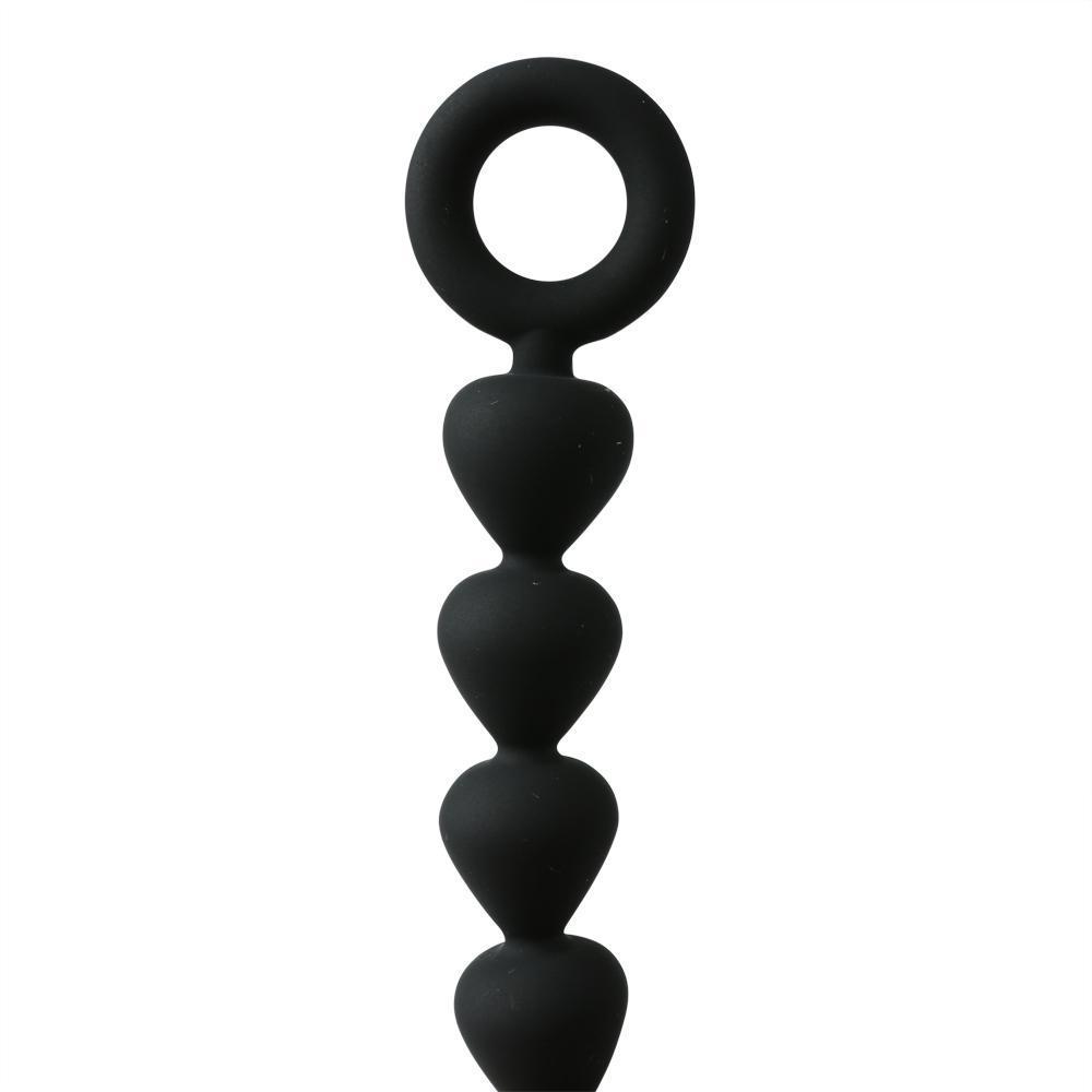 Sportsheets Black Silicone Anal Beads - Kinkly Shop