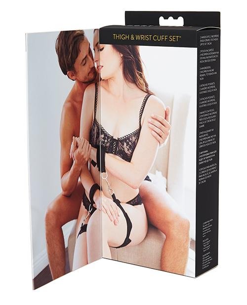 Packaging of the Sportsheets Thigh to Wrist Bondage Cuff Set | Kinkly Shop