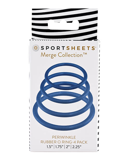 Sportsheets O-Ring 4-Pack in Periwinkle | Kinkly Shop