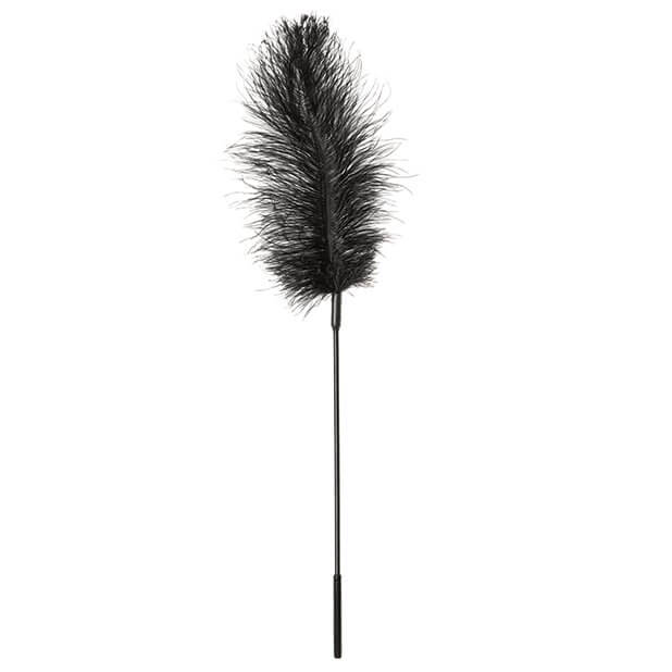 Sportsheets Ostrich Tickler Feather in Black | Kinkly Shop