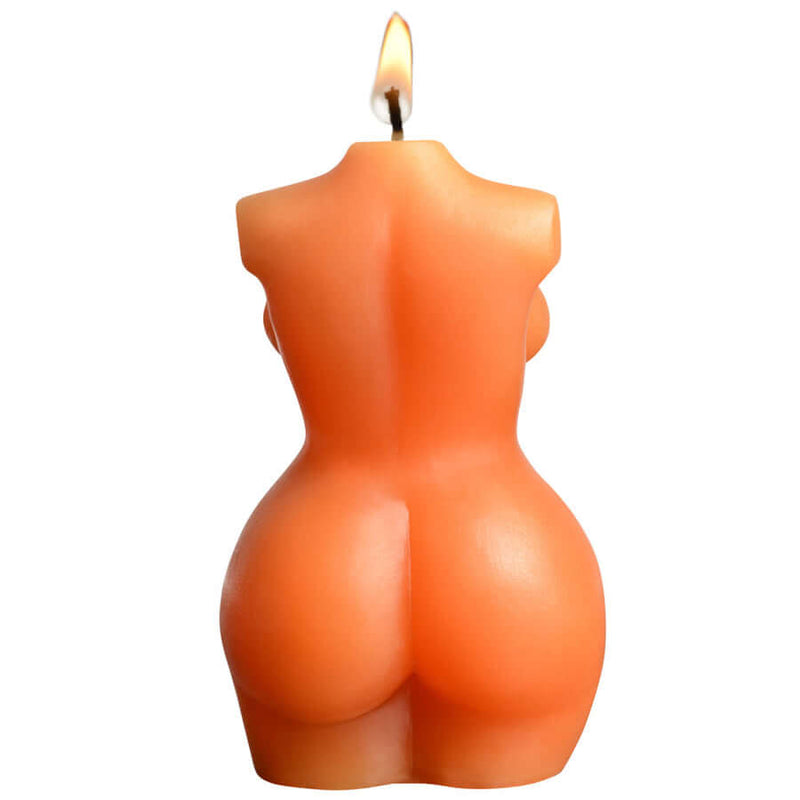 The backside of the Sportsheets Torso 1 Wax Play Candle set against a plain white background. | Kinkly Shop