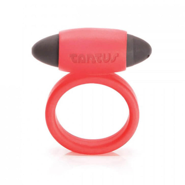 Tantus Vibrating Supersoft Cock Ring in Red | Kinkly Shop
