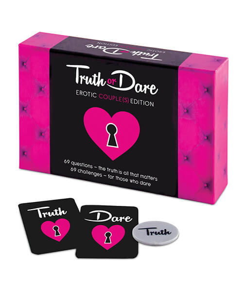 The box for the Tease & Please Truth or Dare board game up against a white background. | Kinkly Shop