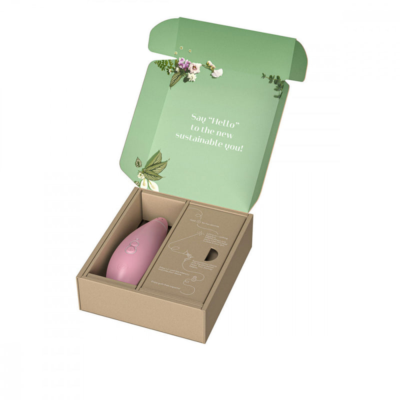 Packaging for the Womanizer Premium Eco Friendly Vibrator | Kinkly Shop