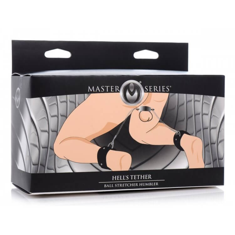 Packaging for the Master Series Hell's Tether Ball Stretcher Humbler | Kinkly Shop
